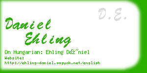 daniel ehling business card